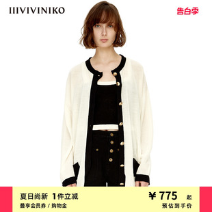 女M230202651A 针织衫 一手长拼色长款 IIIVIVINIKO秋冬新品