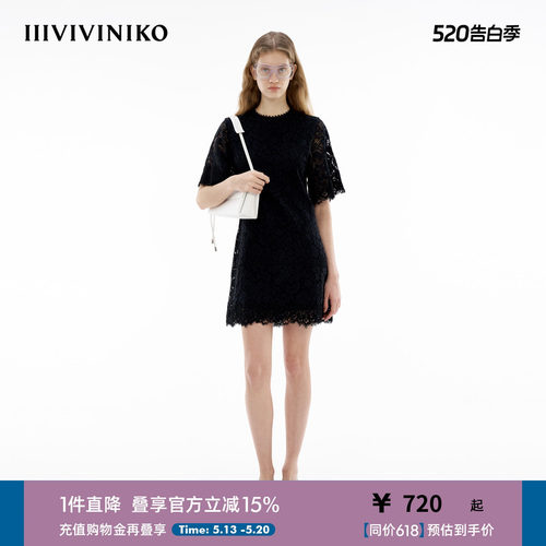 圆领修身连衣裙IIIVIVINIKO