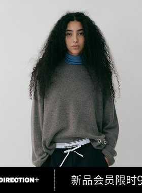 NO DIRECTION+ 羊绒手工刺绣logo圆领针织N540124626C21