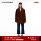 IIIVIVINIKO冬季 新品 羊毛双排扣翻领短毛呢大衣外套女M349030389E