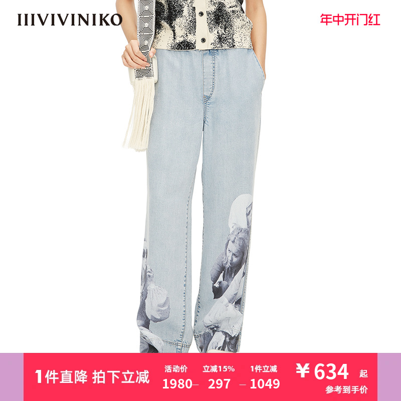 IIIVIVINIKO牛仔裤长裤