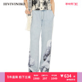 重磅天丝 IIIVIVINIKO春夏新品 子女M221814210D 冰感环保牛仔裤