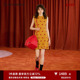 A字羊毛针织连衣裙女 IIIVIVINIKO秋新款 赵昭仪 杨蓉同款