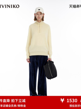 IIIVIVINIKO冬季新品“羊绒”高领多巴胺套头针织衫女M340138645C