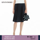 IIIVIVINIKO2025春新款 灵动微A伞状百褶半身裙女B510718153B