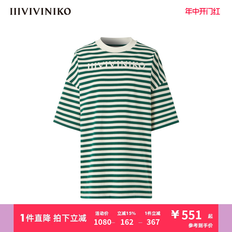 宽松条纹T恤IIIVIVINIKO