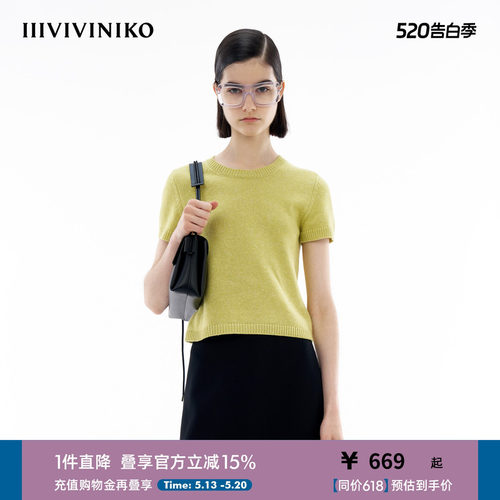 IIIVIVINIKO短袖针织套头衫