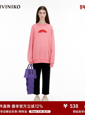 IIIVIVINIKO「JEN UMAN合作系列」多巴胺绣花卫衣女C335001326A