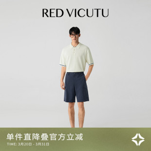 夏季 短裤 新款 商务休闲百搭裤 VICUTU 子舒适五分裤 威可多男士