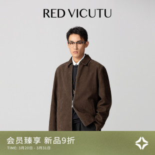 复古潮流百搭羊皮革皮衣 经典 VICUTU威可多2025秋冬新品 男皮衣时尚