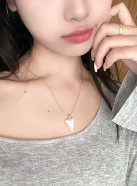 贝壳钛钢蛇骨链女式不掉色项链