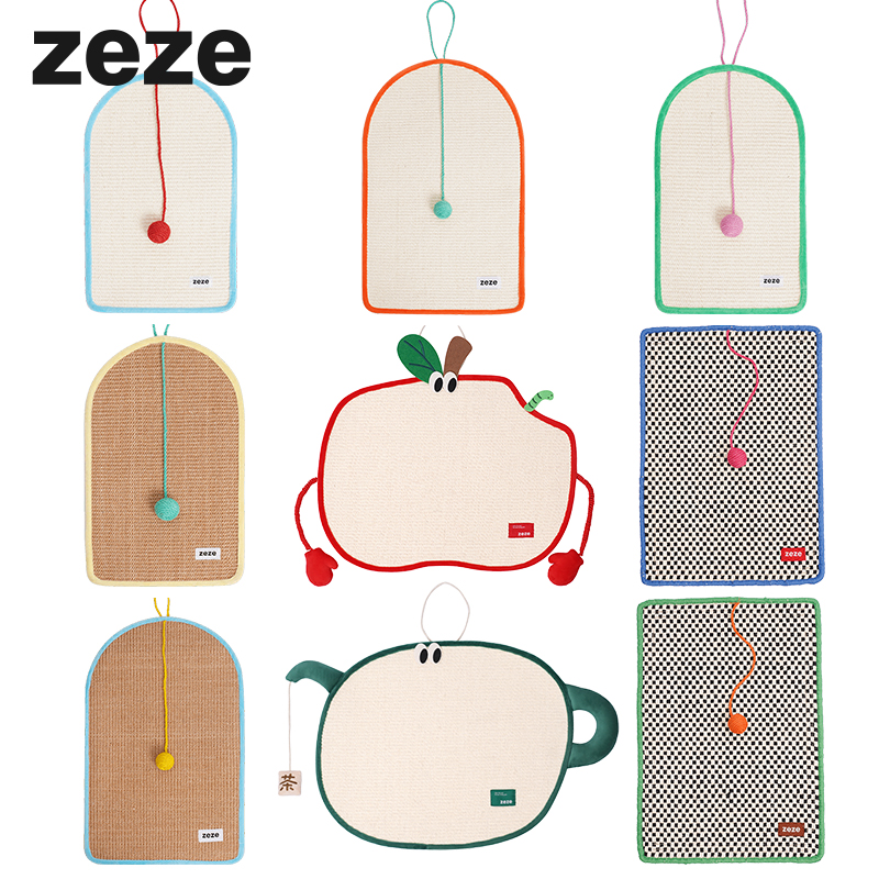 ZEZE可挂可贴不掉屑猫抓板