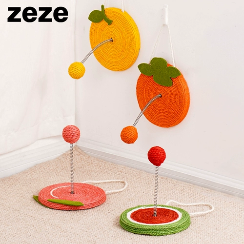 Может повесить кошки, хватая игрушки, игрушка из шлифования кошек, дразнить весенний мяч кошки, меч -релиф, конопля, кошачьи принадлежности