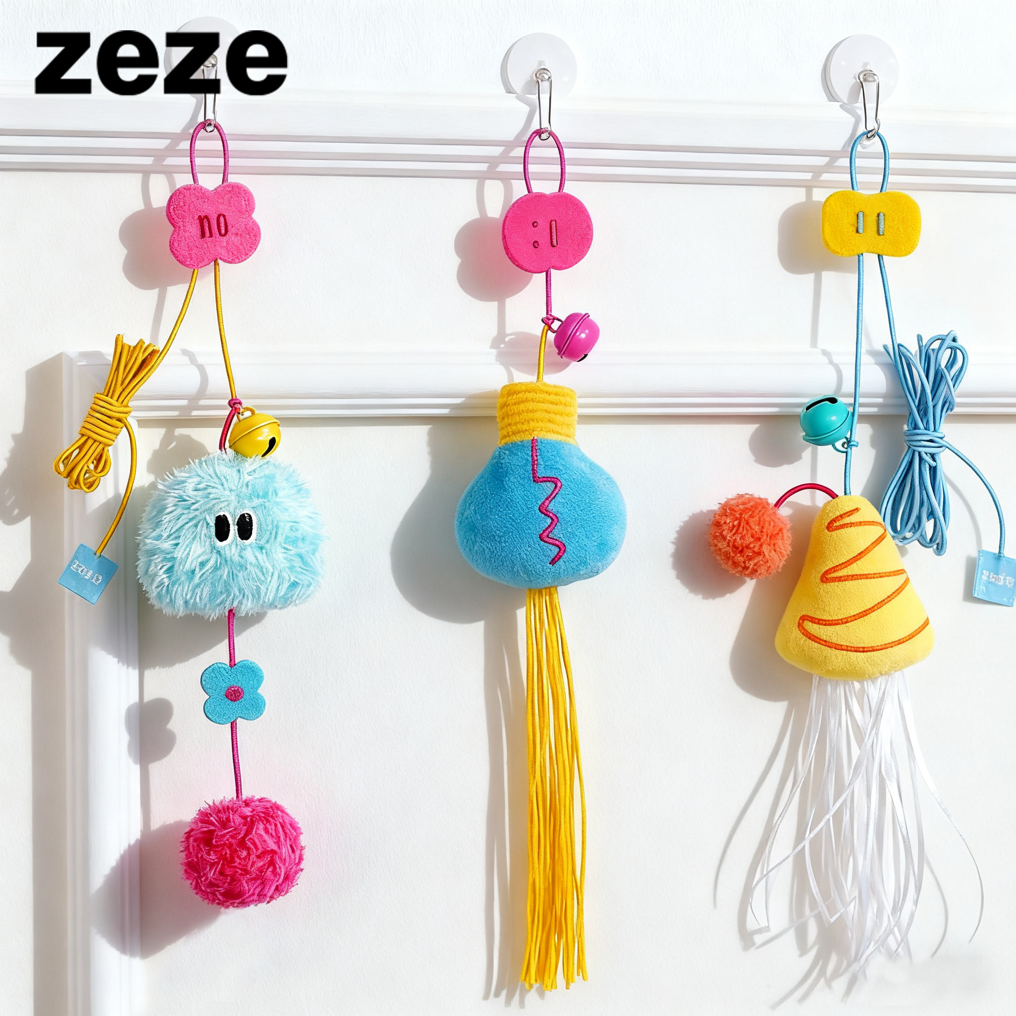 zeze弹力绳逗猫玩具宠物自嗨猫咪解闷幼猫拉扯悬挂秋千可调节玩具,宠物/宠物食品及用品,逗猫棒,淘宝优惠券,粉丝福利购,淘宝优惠卷