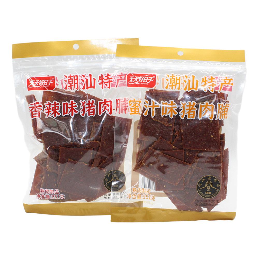 天天好日子猪肉脯熟肉制品休闲零食广东特产潮汕特产小吃即食包邮