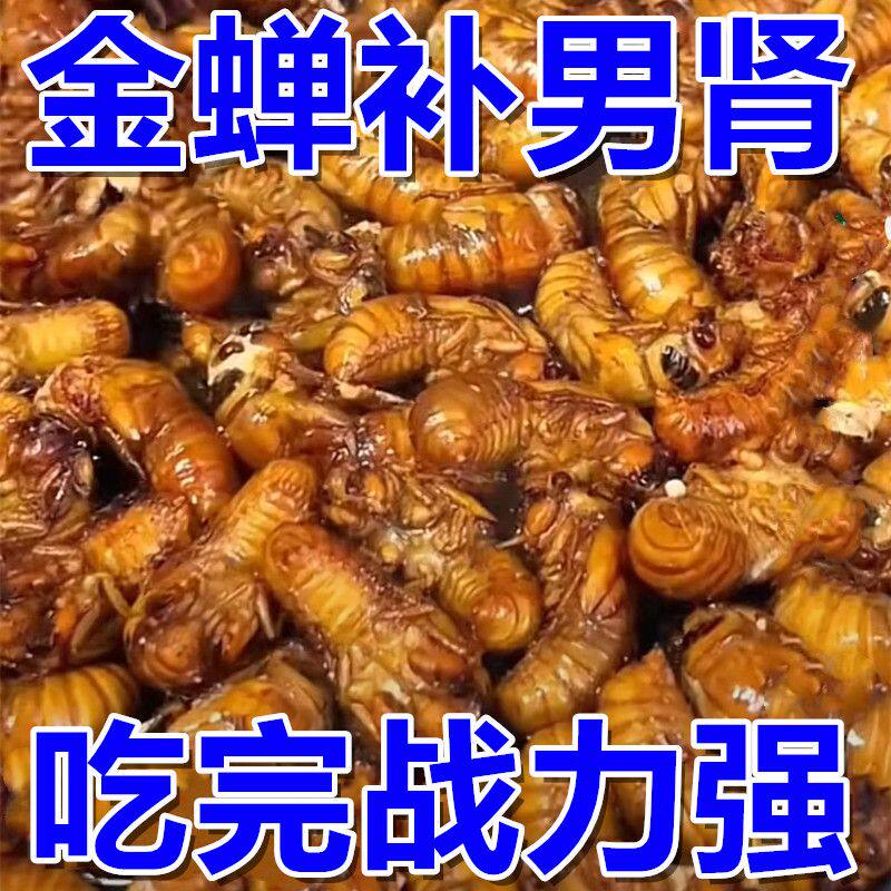 优质野生金蝉油炸知了猴河南特产炸金蝉知了龟爬叉唐僧肉下酒熟食