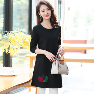 加绒打底衫女长袖2023新款长版加厚磨毛t恤大码宽松遮肚保暖上衣