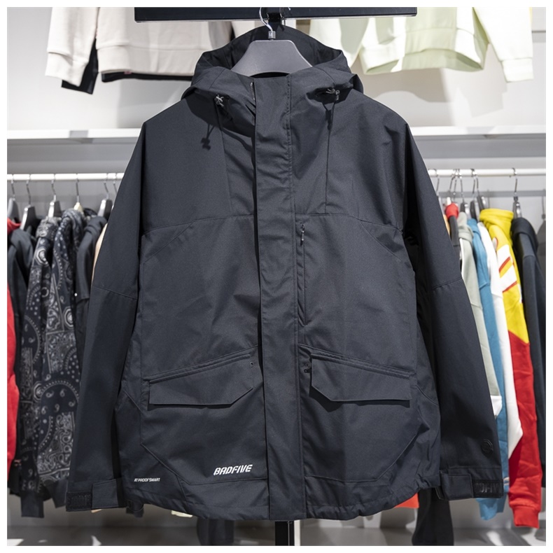 李宁运动风衣男子2024冬季反伍篮球系列宽松防泼水外套AFDU493