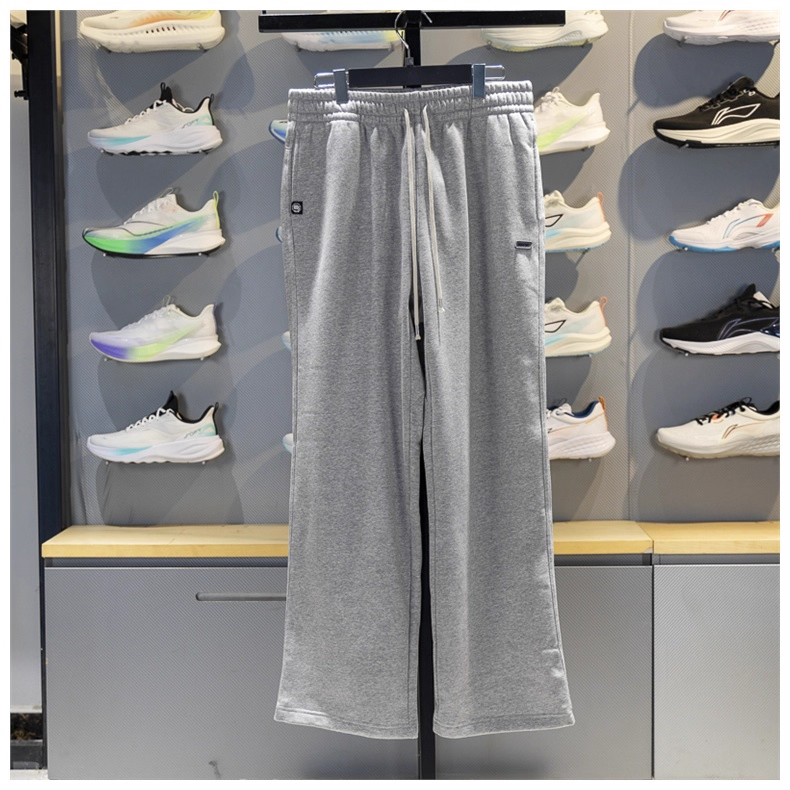 李宁男子卫裤2025新品反伍BADFIVE直筒加绒保暖宽松运动裤AKLV781