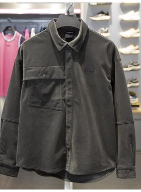 李宁男子韦德2024冬季新款加绒宽松针织翻领运动休闲外套 AFDU223