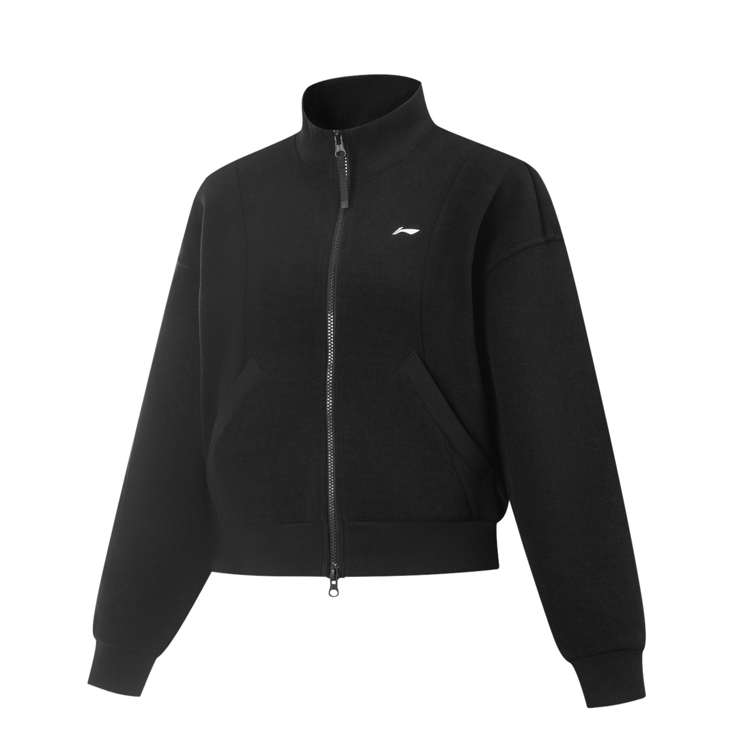 李宁女子开衫无帽卫衣2025秋季新品团购系列立领针织外套AFDVF80,运动服/休闲服装,运动卫衣/套头衫,淘宝优惠券,粉丝福利购,淘宝优惠卷