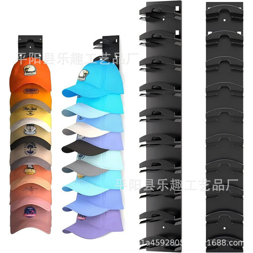 跨境新品Hat Organizer for Baseball Caps棒球帽收纳架壁挂免打
