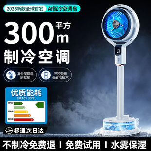 电风扇2025新款 制冷空气循环扇 智能喷雾家用静音落地扇办公室台式