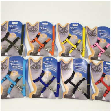 德国TRIXIE荧光猫咪牵引带 外出牵引绳 反光猫链 溜猫带 猫狗通用