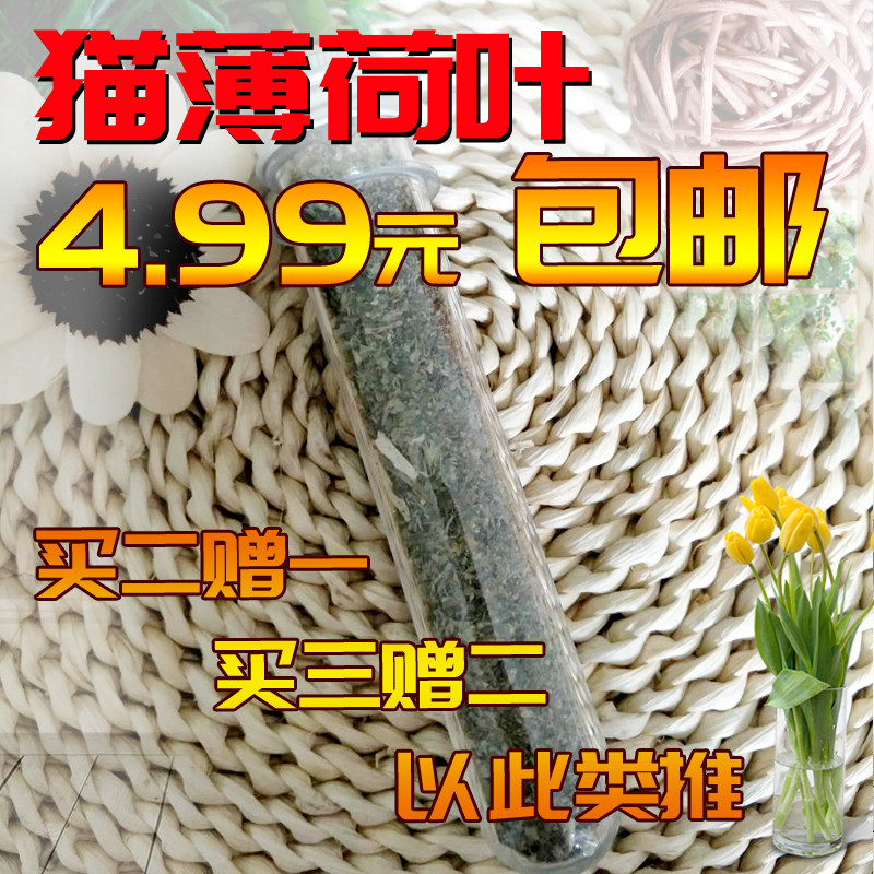 包邮进口猫薄荷猫草试管装薄荷猫薄荷罐装天然薄荷叶去毛球助消化