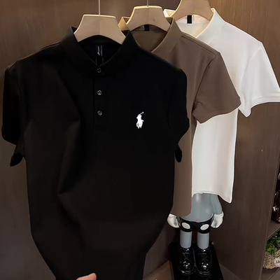 战马polo衫男士纯色时尚