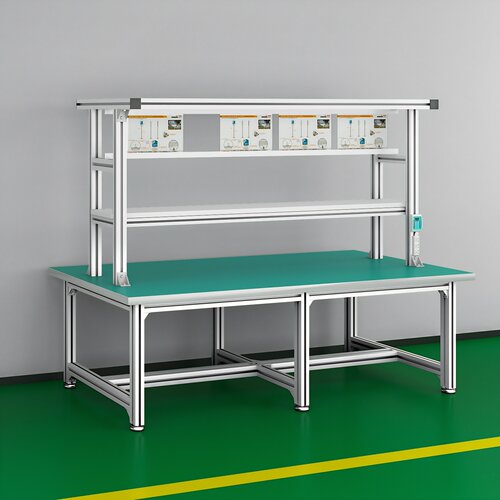 铝合金车间流水线带灯操作台九飞