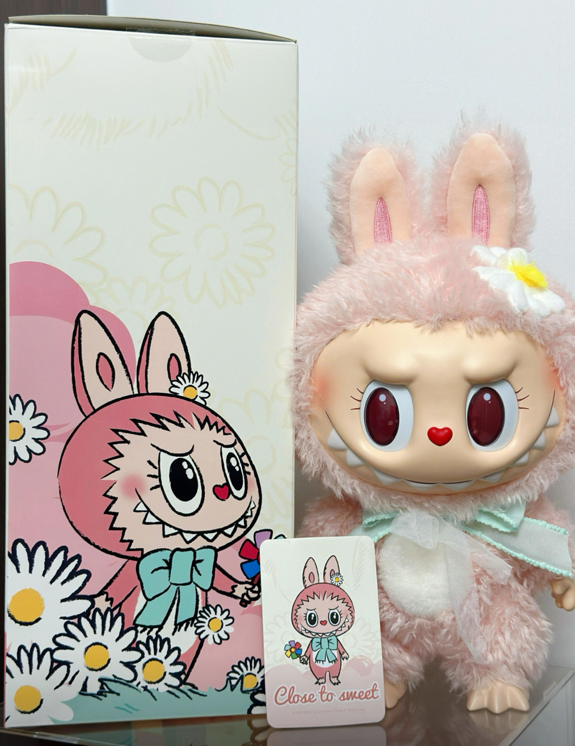 泡泡玛特POP MART MOKOKO大甜心系列CLOSE TO SWEET搪胶 毛绒公仔