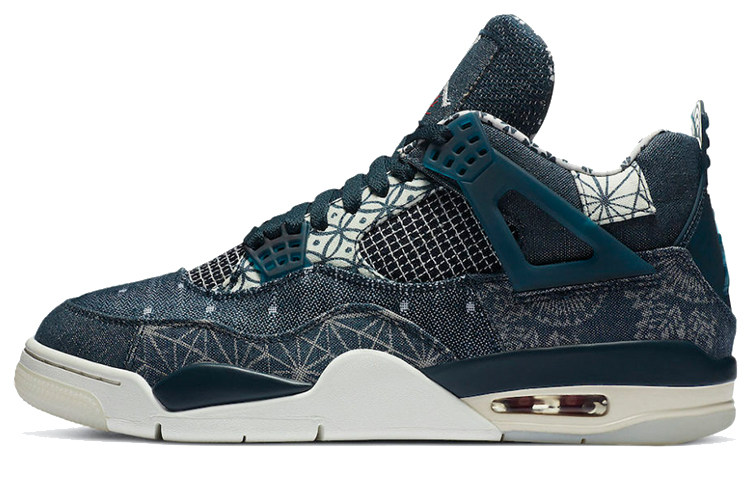 Air Jordan 4 Retro SE Deep Ocean 蓝白 刺子绣 CW0898-400