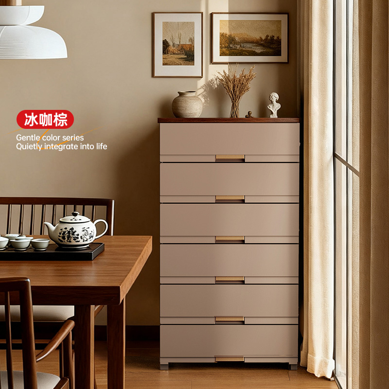 jeko抽屉式收纳柜五斗橱柜床头柜子塑料置物家用加厚简易衣柜衣服