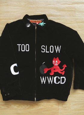 CPFM.XYZ too slow souvenir jacket 绒面刺绣重工纪念品夹克外套