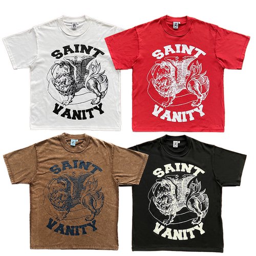 SAINT VANITY ins同款 字母印花休闲短袖T恤