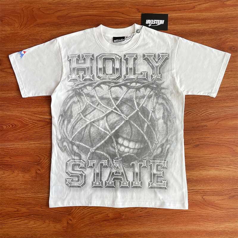 HELLSTAR STUDIOS美式街头风印花纯棉短袖T恤