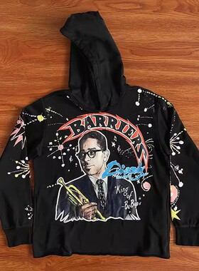 Barriers Dizzy Gillespie Hoodie 涂料双面印花男女帽衫卫衣