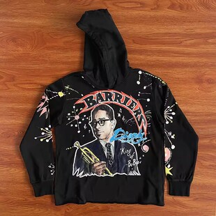 Hoodie Barriers Dizzy Gillespie 卫衣 涂料双面印花男女帽衫