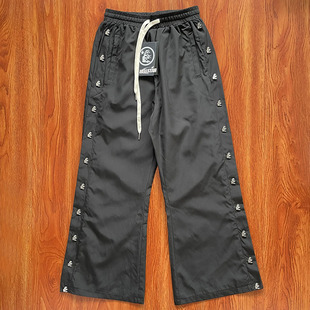 Pants排扣直筒宽松纽扣高街阔长裤 Hellstar Button Nylon Waxed