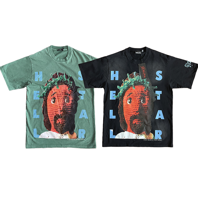 HELLSTAR STUDIOS Pixel art像素头像印花纯棉休闲短袖T恤