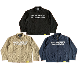 Awful Lot Syrup字母印花休闲夹克外套 That Cough