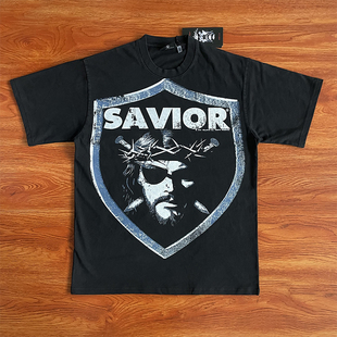 THAN BIGGER SATAN 复古印花风格 T恤 HELLSTAR 短袖 STUDIOS