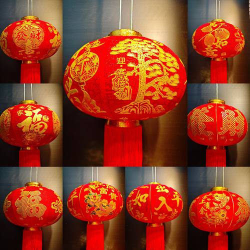 2026新款红灯笼大门口一对吊灯元旦春节户外新年装饰阳台过年挂饰