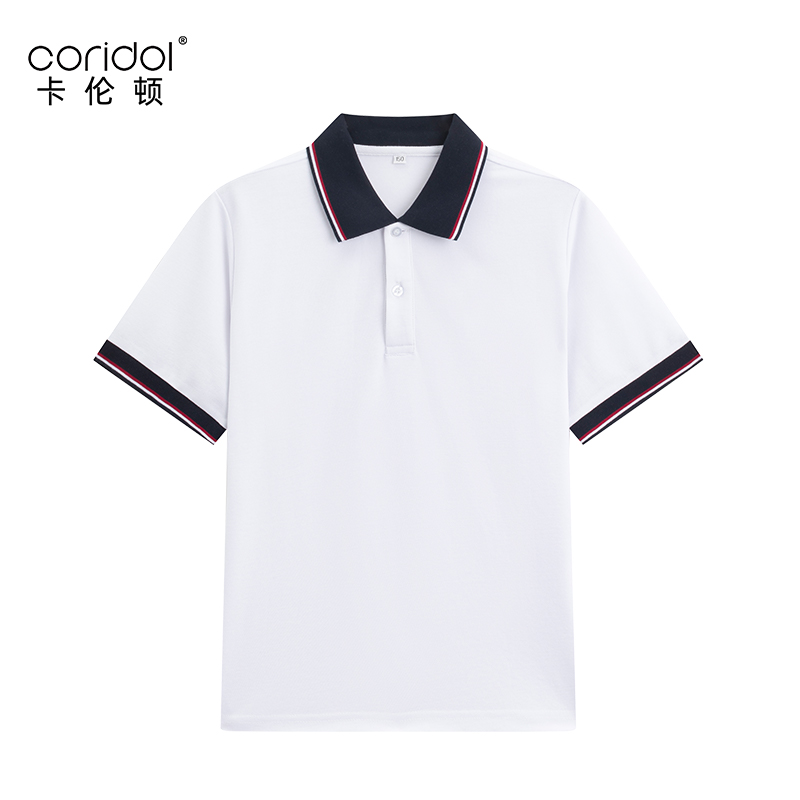 学院风学生校服短袖上衣翻领T恤