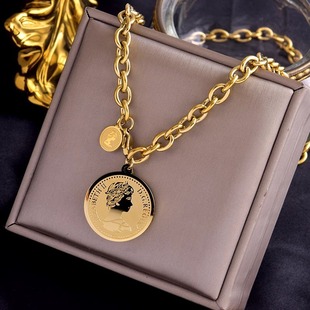 Doro朵兰 设计高级项链圆牌卫衣链欧美ins气质 「潮流单品」新款