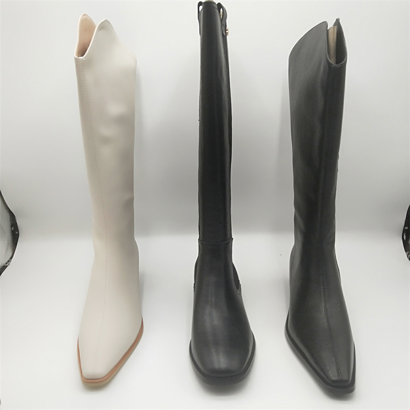 断码处理大码高筒女靴牛皮