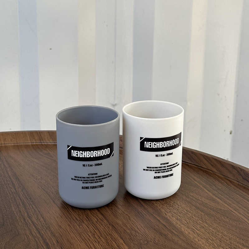 潮牌NBHD余文乐漱口杯简约塑料家用洗漱杯子情侣牙刷杯