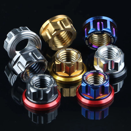 RZMA不锈钢304螺丝螺母金色烧蓝