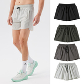 马拉松田径跑步口袋拉链训练短裤 夏季 速干三分裤 运动健身男短裤